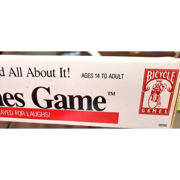 The Headlines Game 1989 Vintage Bicycle Games Party Fun Board Game Funny - Picture 4 of 11